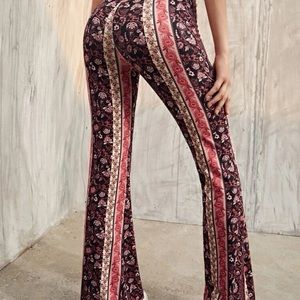 flare leggings floral print